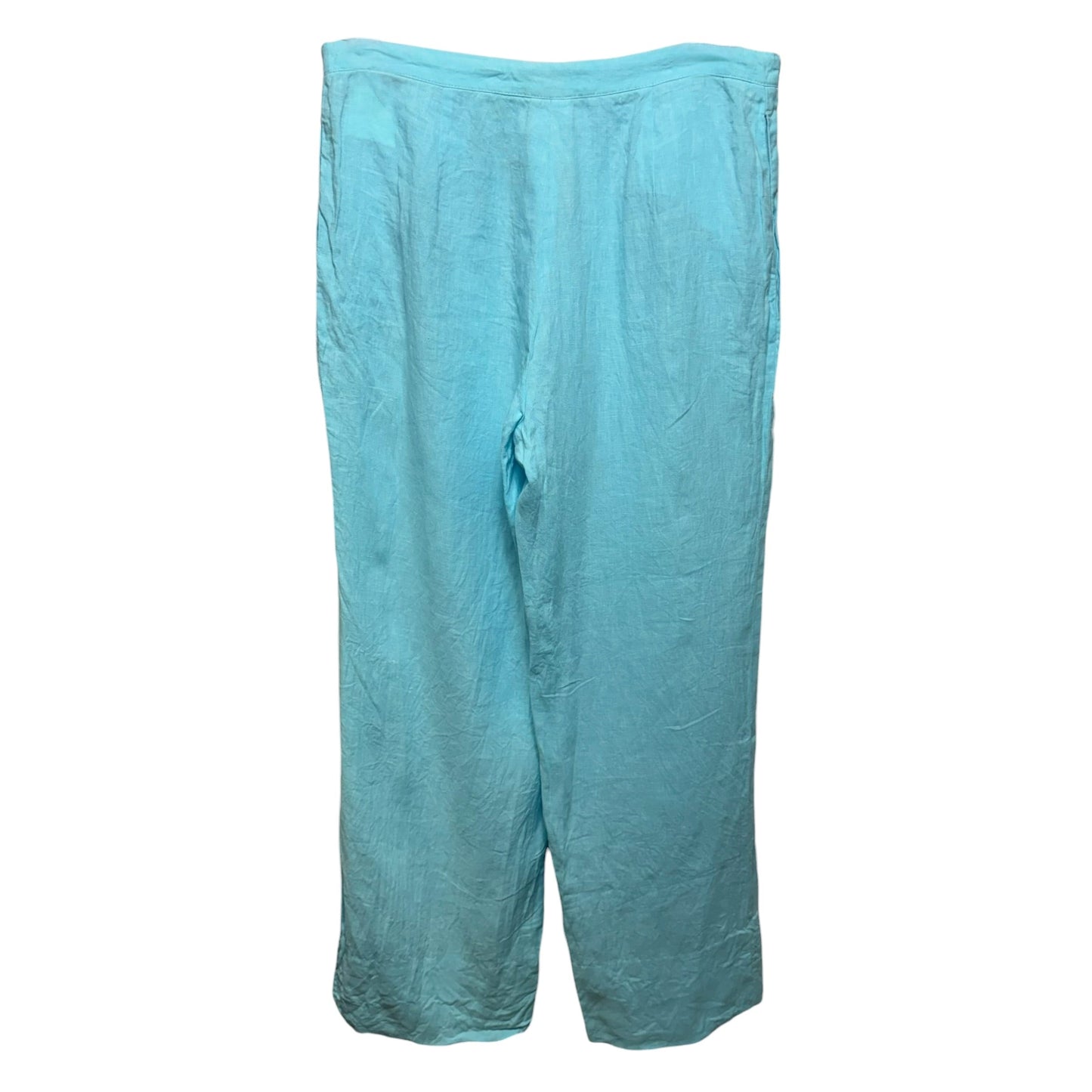Harri Linen Pants Luxury Designer By Burberry In Blue, Size: 44 (M)