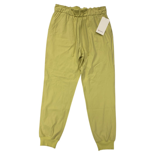 Athletic Pants By Lululemon In Yellow, Size:10