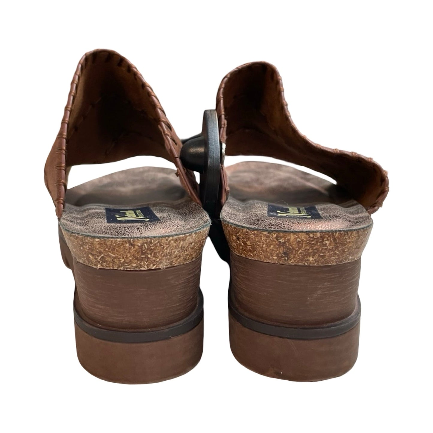 Sandals Flats By Natural Reflections In Brown, Size:8
