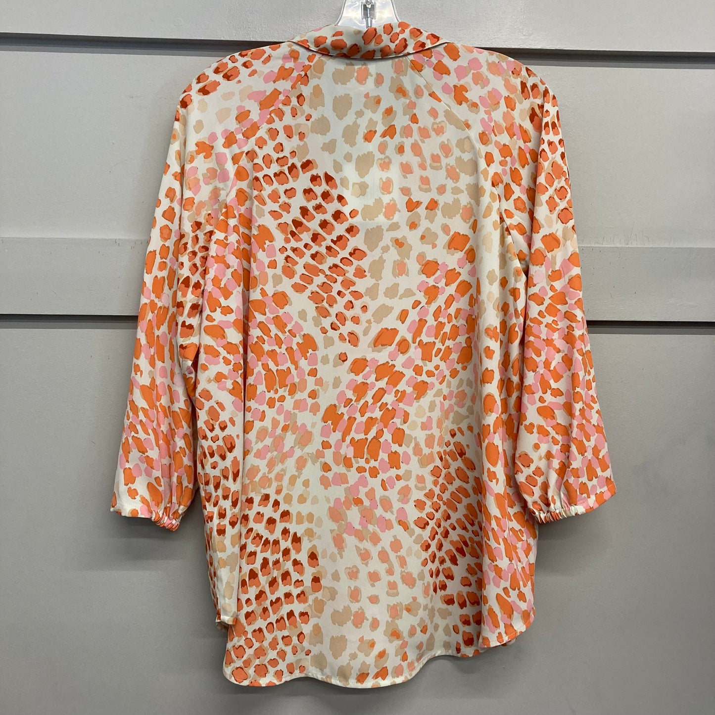 Top 3/4 Sleeve By Cabi In Orange, Size:Xs