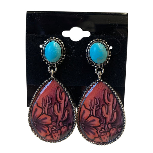 Earrings Dangle/Drop In Red