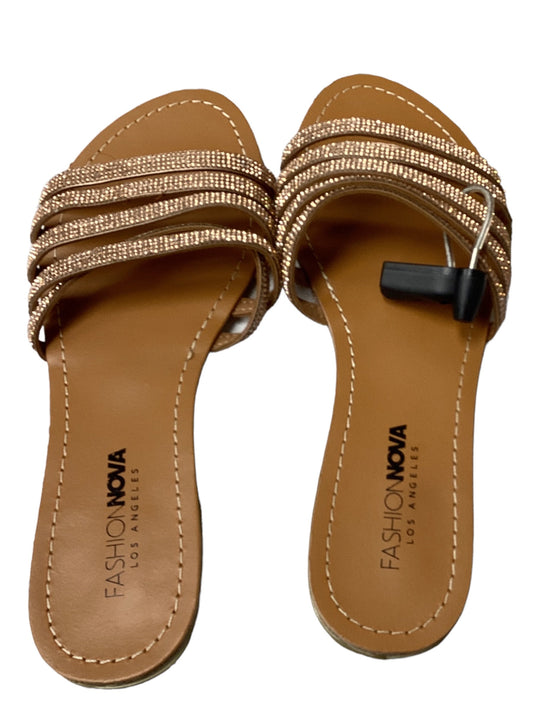 Sandals Flats By Fashion Nova  Size: 7