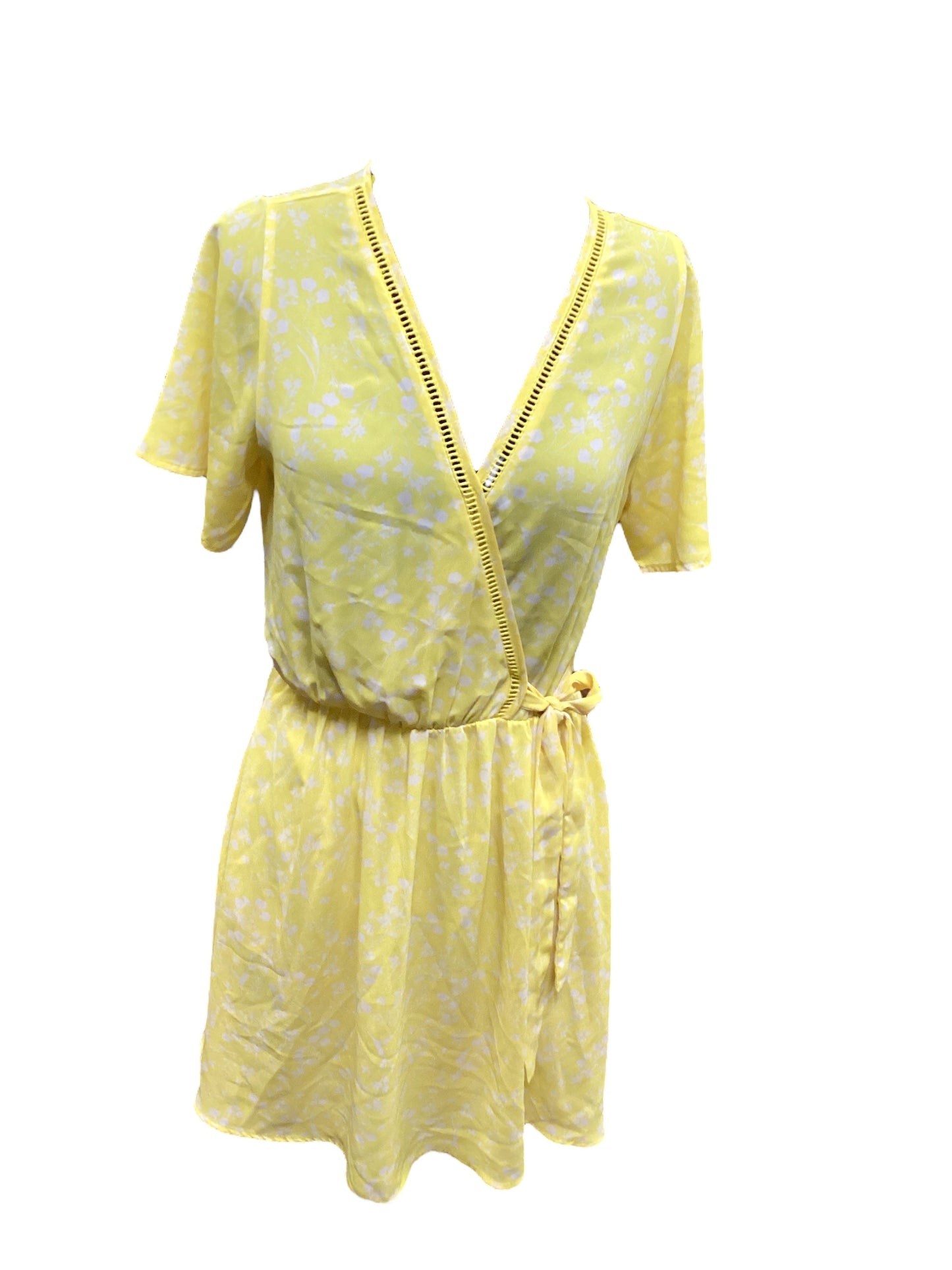 Yellow Dress Casual Short Sienna Sky, Size M