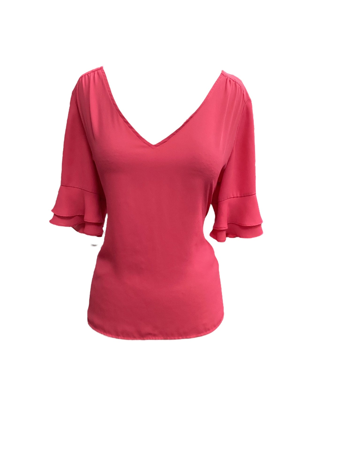 Pink Top Short Sleeve New York And Co, Size L
