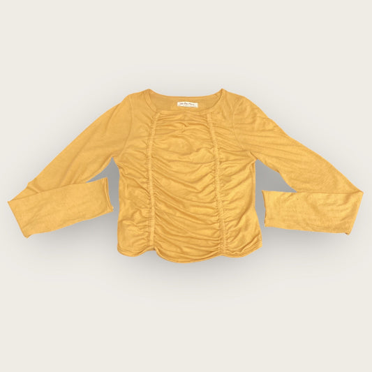 Top Long Sleeve By We The Free In Yellow, Size: S