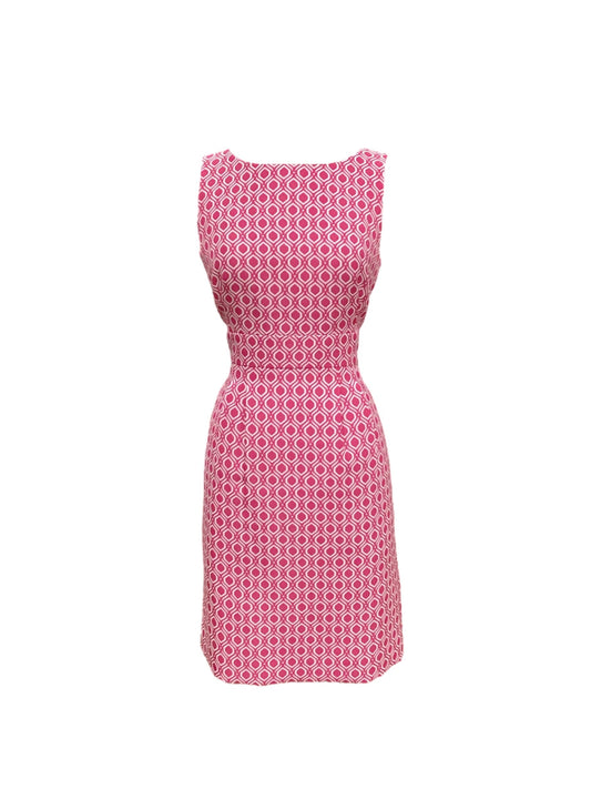 Pink Dress Casual Midi Tahari By Arthur Levine, Size 4