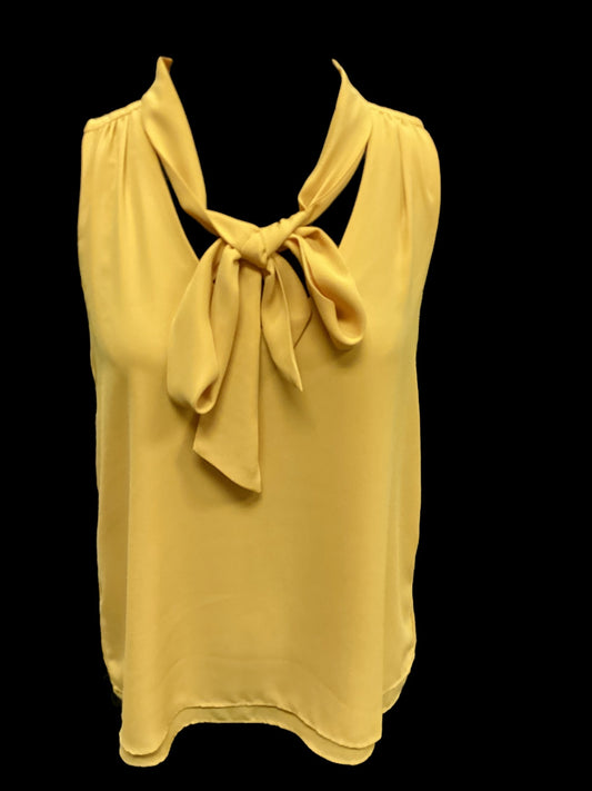 Yellow Top Sleeveless Adrienne Vittadini, Size S