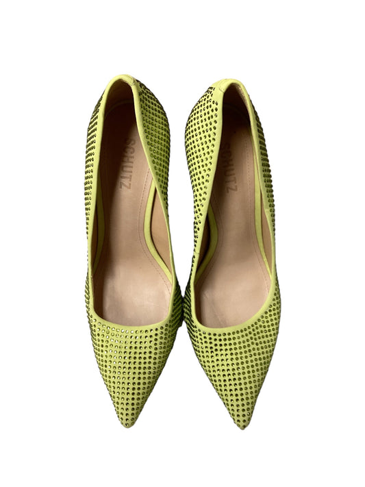 Green Shoes Heels Stiletto Clothes Mentor, Size 8.5