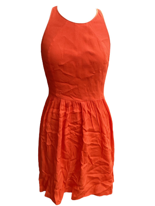 Dress Casual Midi By Rebecca Taylor In Orange, Size: 4