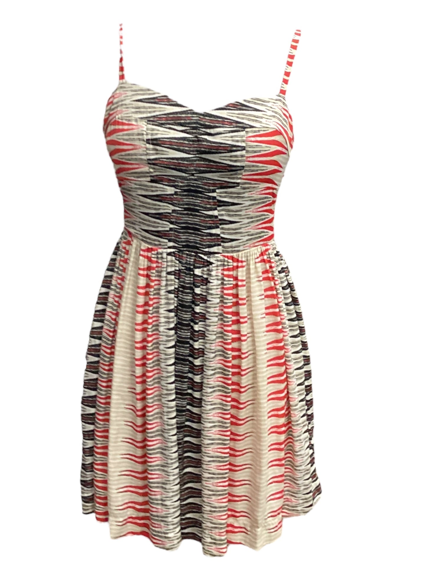 Multi-colored Dress Casual Midi Tart, Size Xs