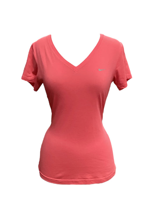 Pink Athletic Top Short Sleeve Nike, Size S