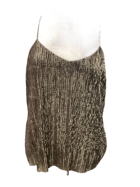 Tank Top By Express In Brown & Gold, Size: L