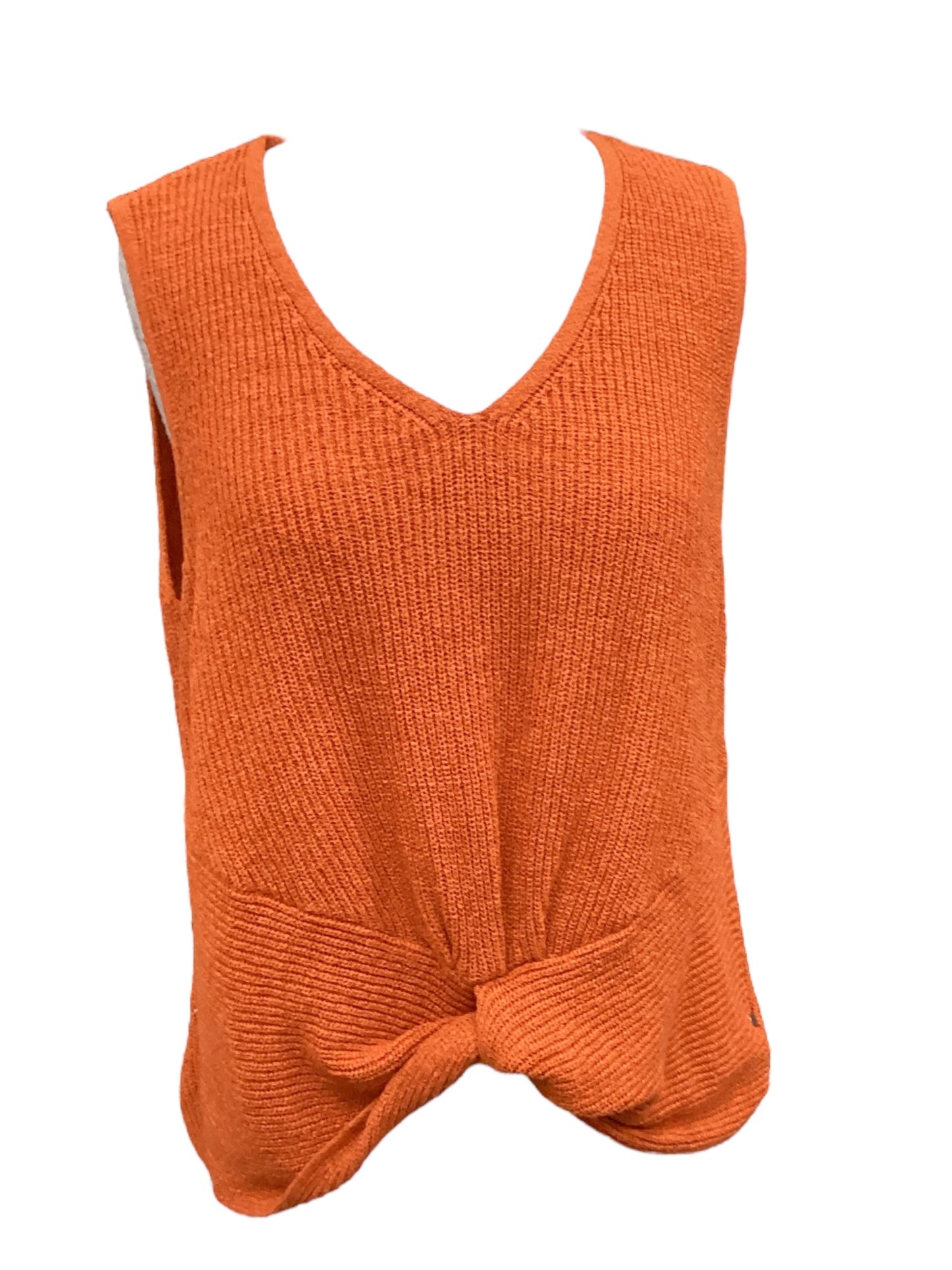 Vest Sweater By Marled In Orange, Size: Xl