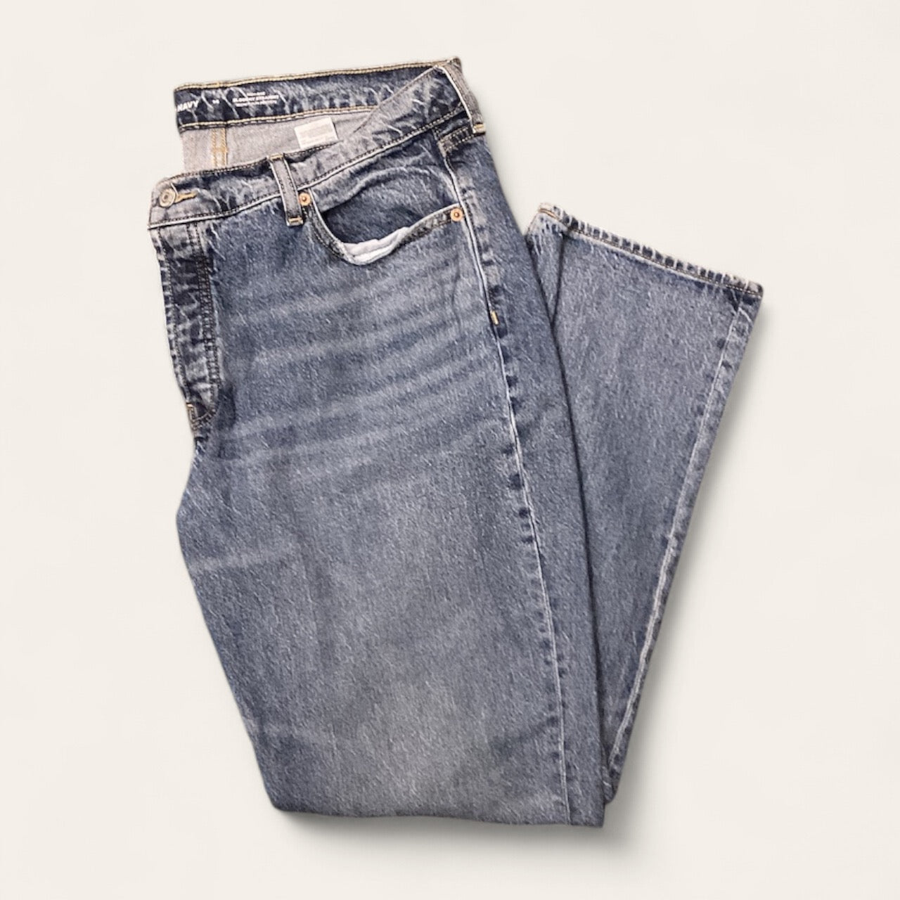 Jeans Straight By Old Navy In Blue Denim, Size: 14