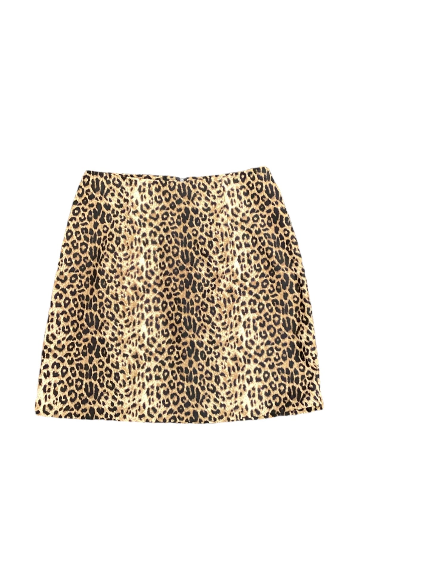 Skirt Mini & Short By Wrapper In Animal Print, Size: M