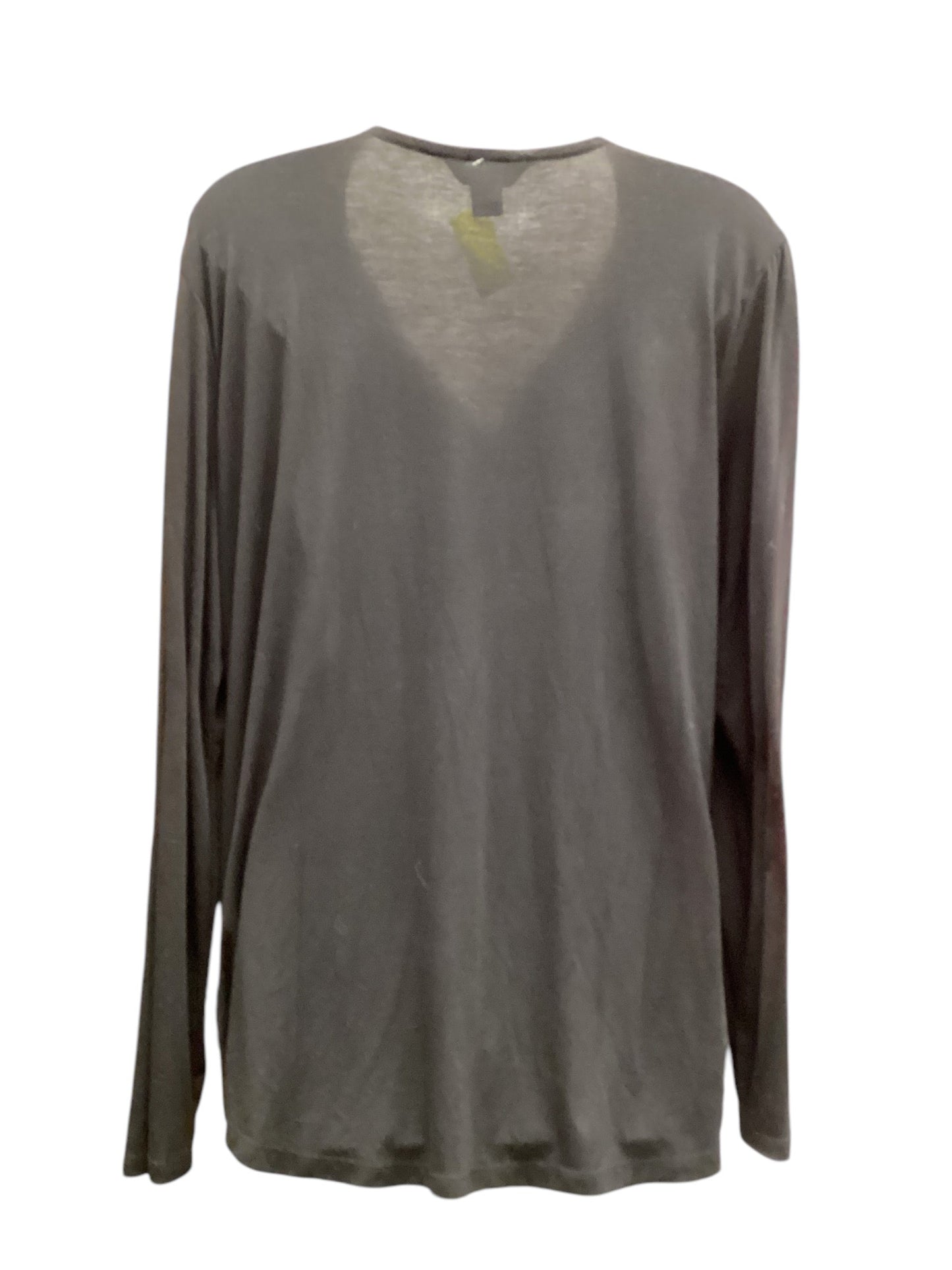 Top Long Sleeve By Liz Claiborne In Black, Size: Xl