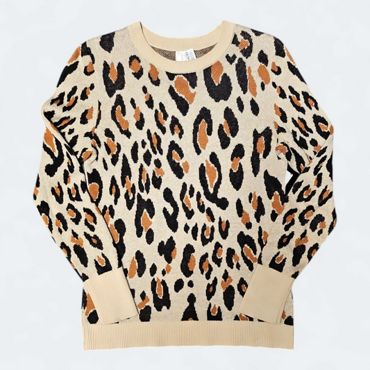 Sweater By A New Day In Animal Print, Size: Xs