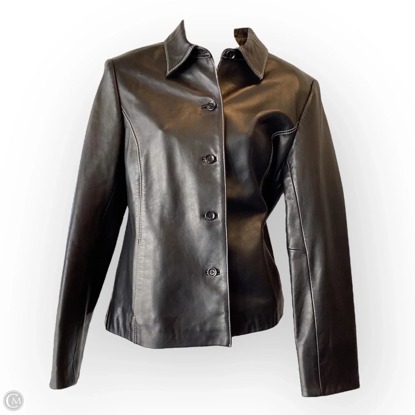 Jacket Leather By Ann Taylor  Size: 6