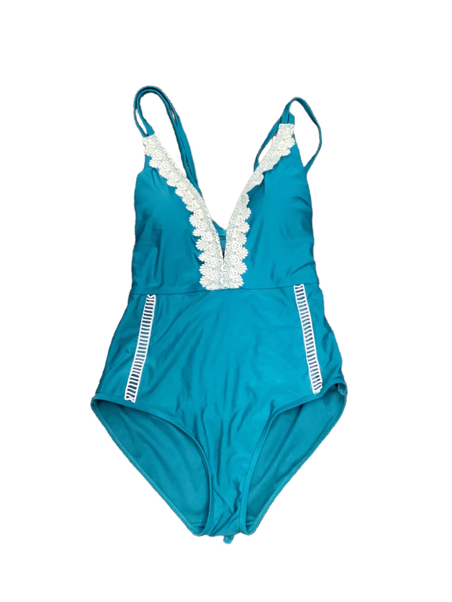 Teal Swimsuit Clothes Mentor, Size L