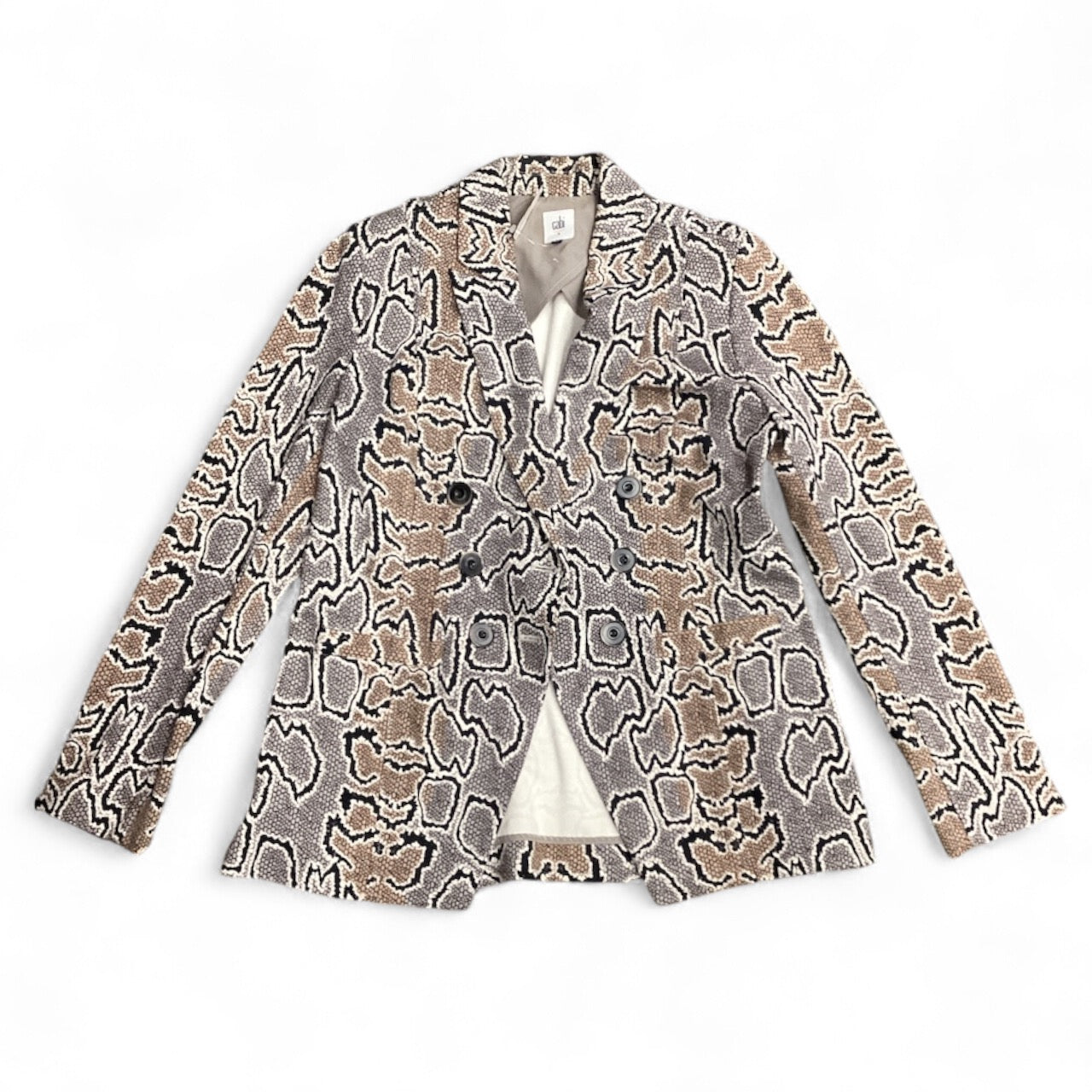 Blazer By Cabi In Animal Print, Size: 8