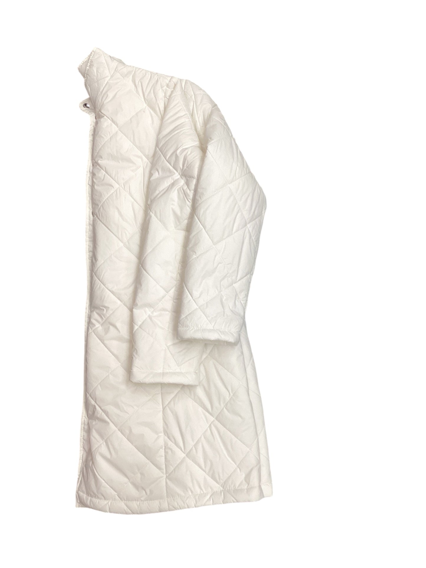 Jacket Puffer & Quilted By Liz Claiborne In White, Size: L