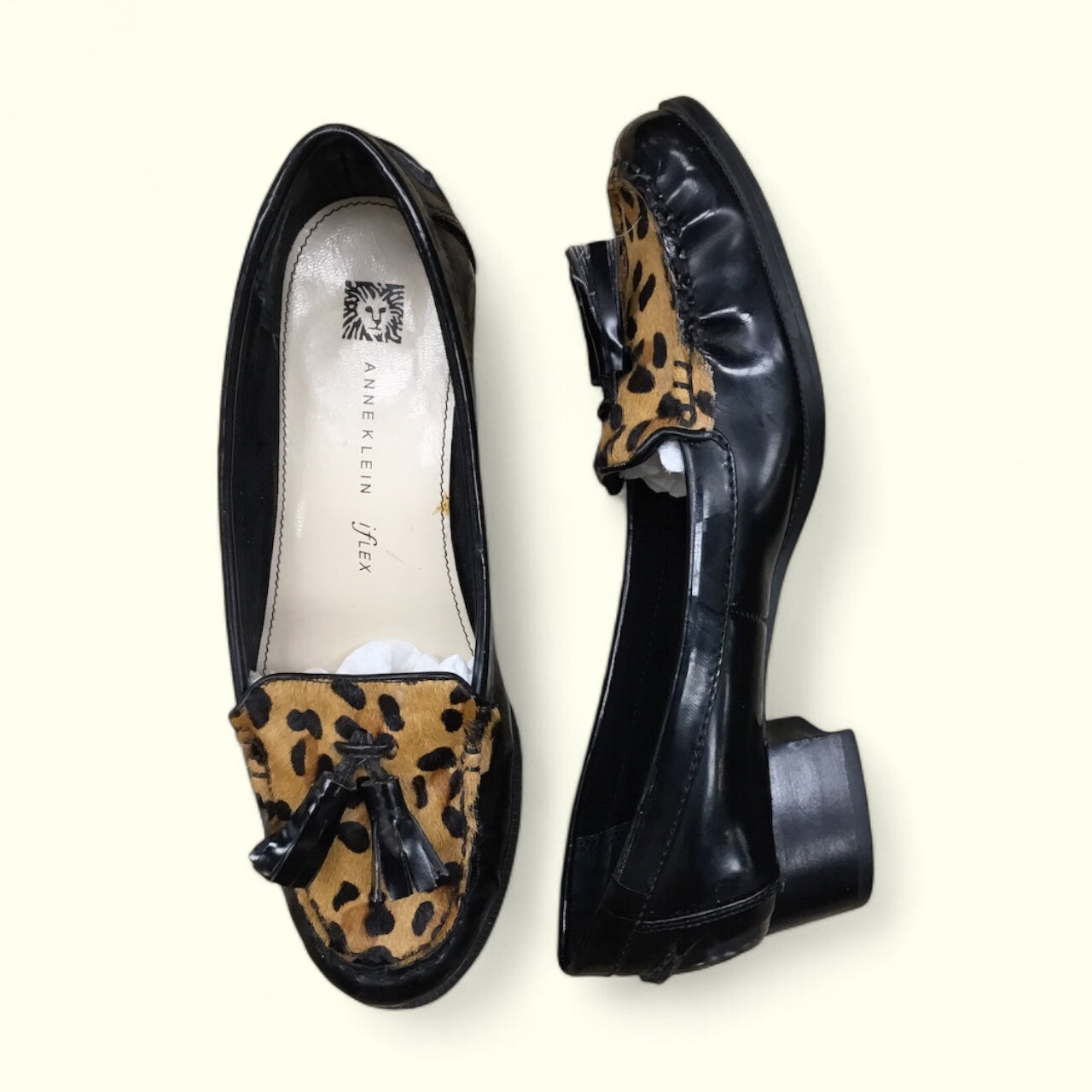 Shoes Heels Block By Anne Klein In Animal Print, Size: 6