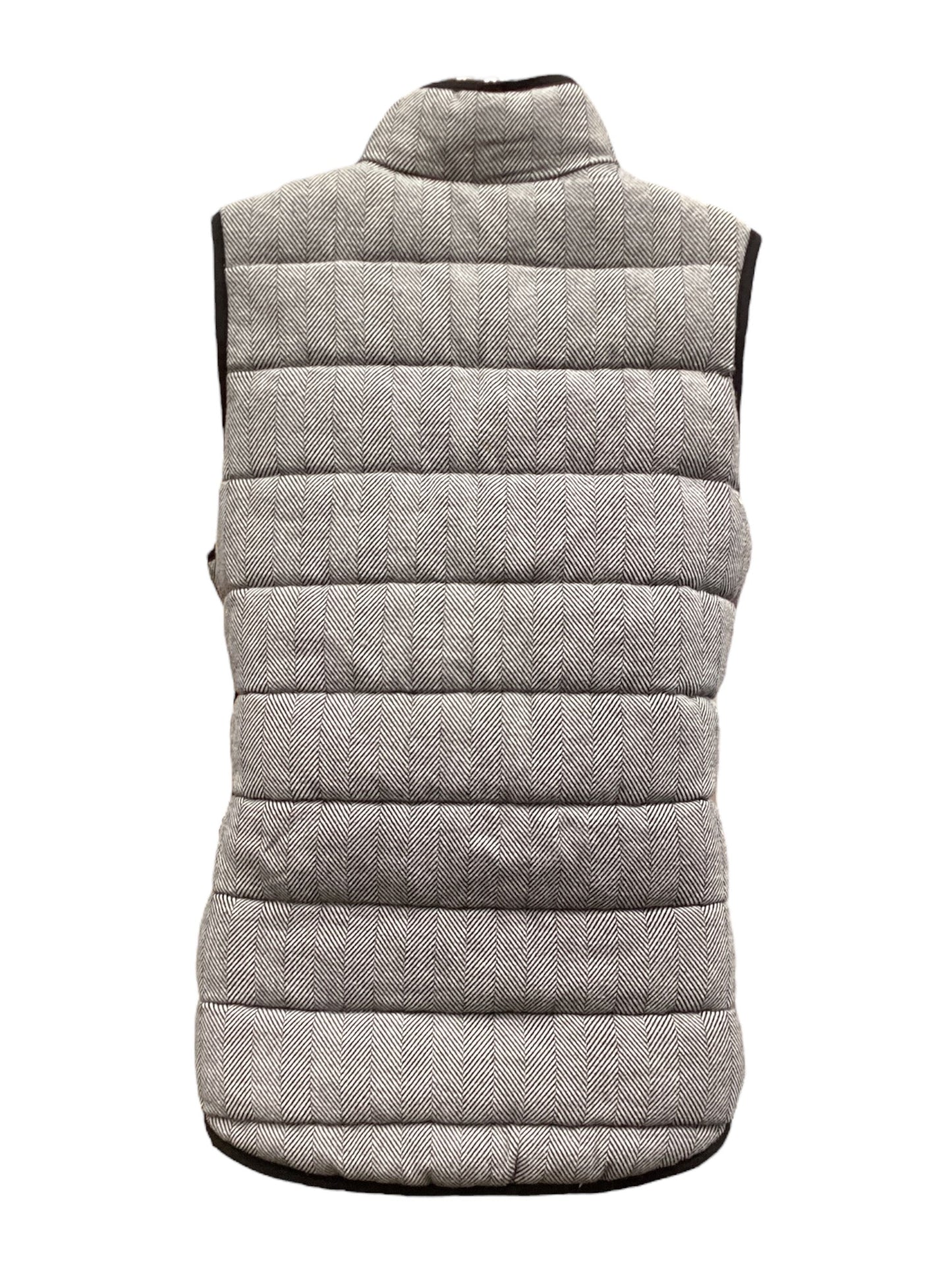 Vest Puffer & Quilted By Merona In Black & White, Size: L