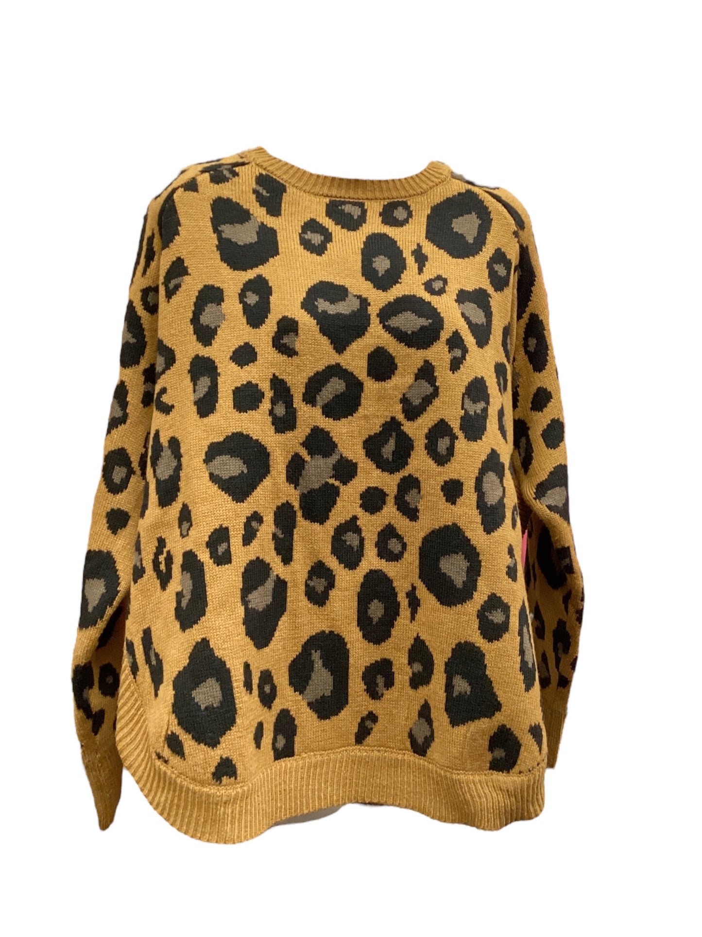 Sweater By Clothes Mentor In Animal Print, Size: L