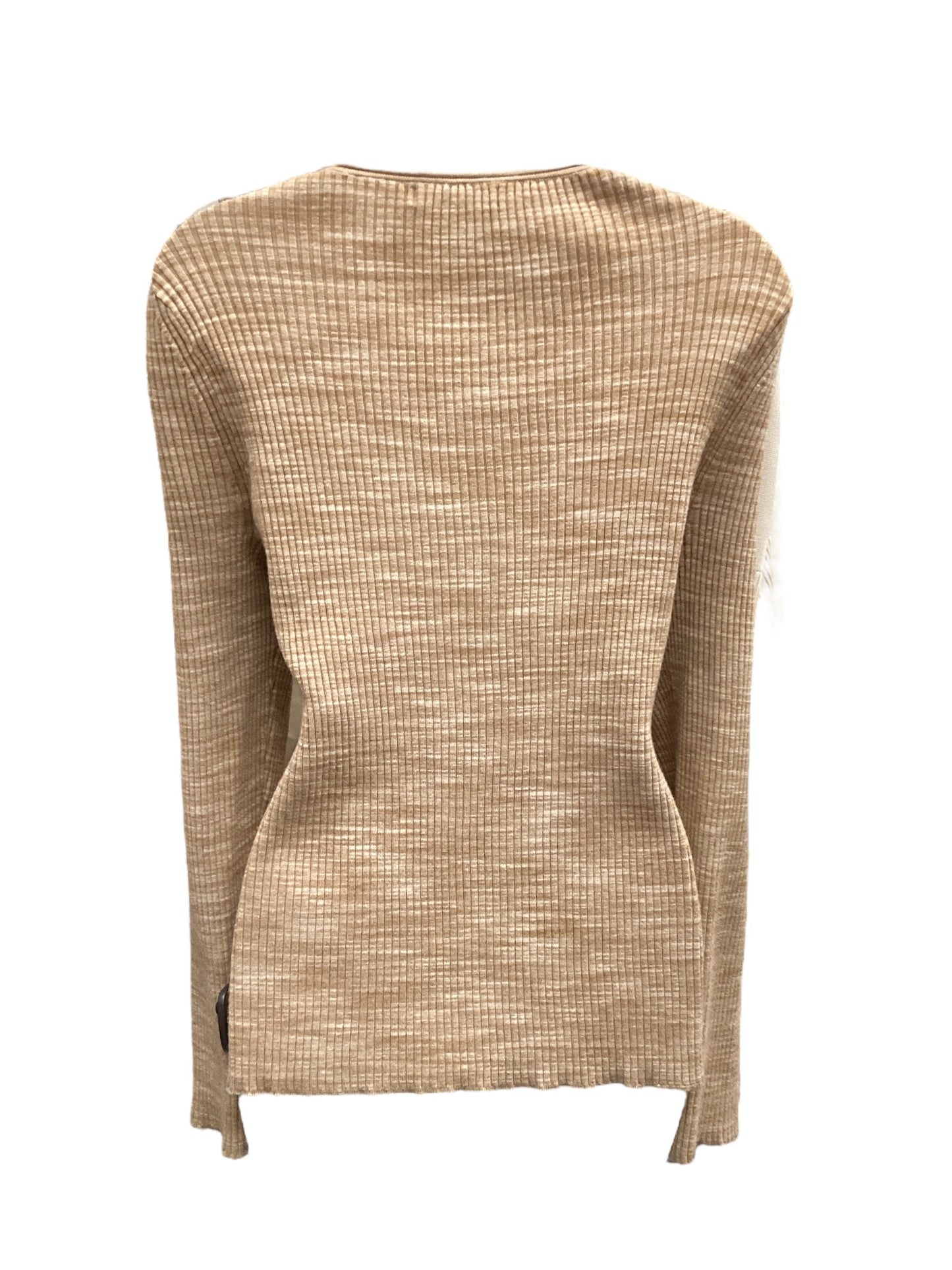 Top Long Sleeve By Banana Republic In Tan, Size: Xl