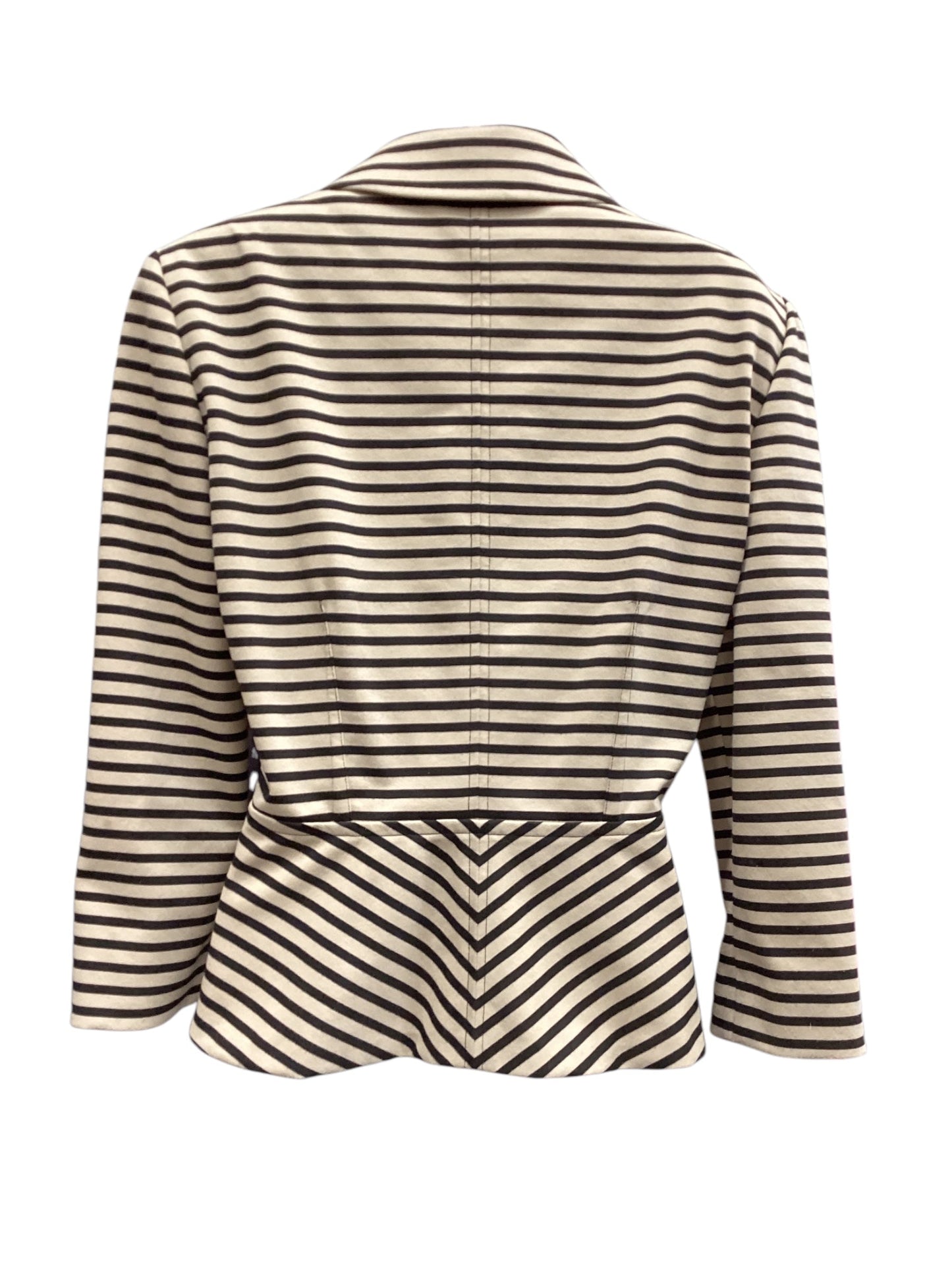 Blazer By Tahari By Arthur Levine In Striped Pattern, Size: 12