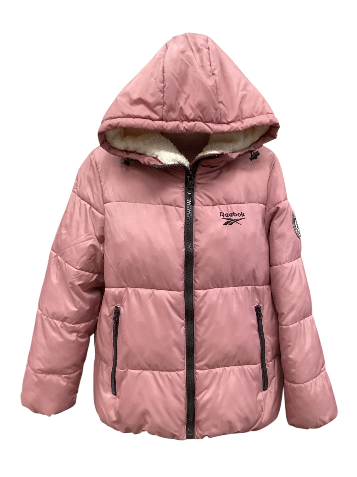 Jacket Puffer & Quilted By Reebok In Pink, Size: S