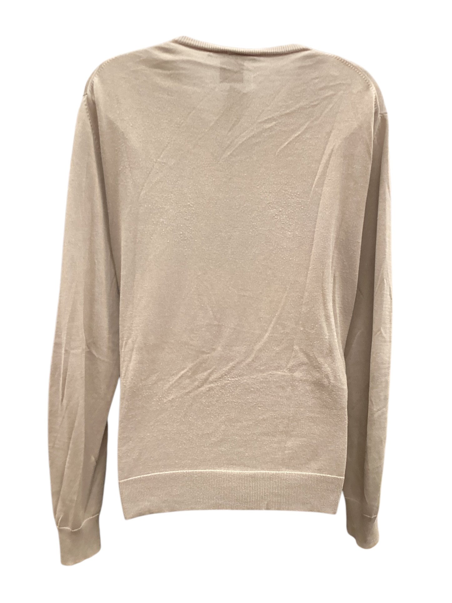 Top Long Sleeve By Theory In Brown, Size: M