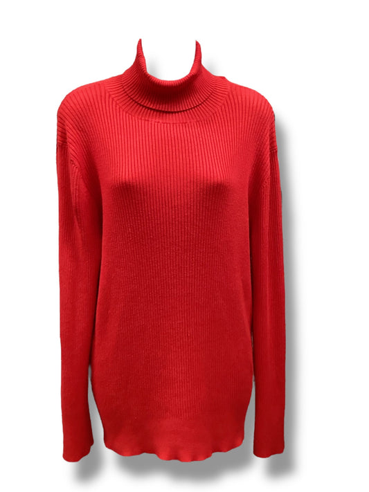 Sweater By Time And Tru In Red, Size: 2x