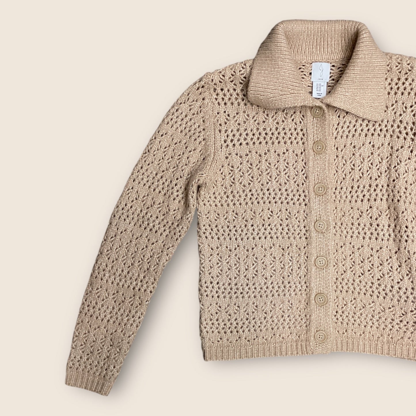 Cardigan By Joie In Tan, Size: Xs