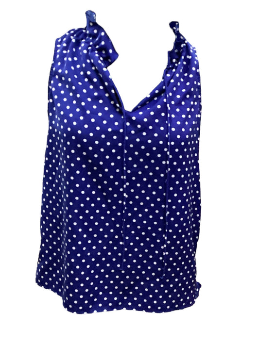 Polkadot Pattern Top Sleeveless J. Crew, Size 4