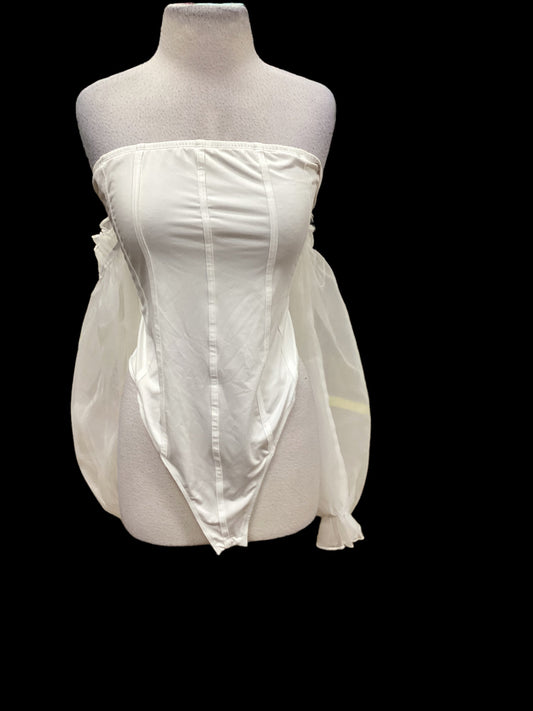 White Bodysuit Shein, Size 3x