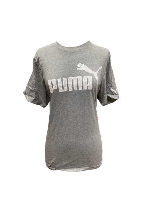 Grey Athletic Top Short Sleeve Puma, Size M