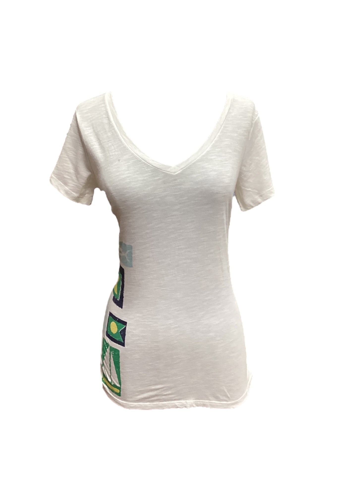 White Top Short Sleeve Columbia, Size S
