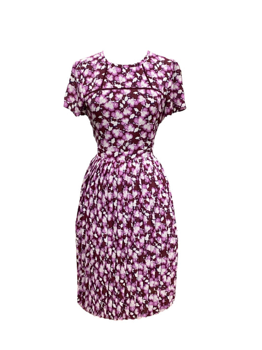Purple Dress Casual Midi Banana Republic, Size 2