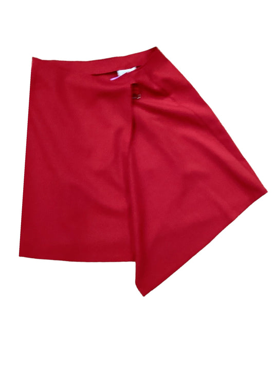 Red Skirt Midi Agb, Size 14
