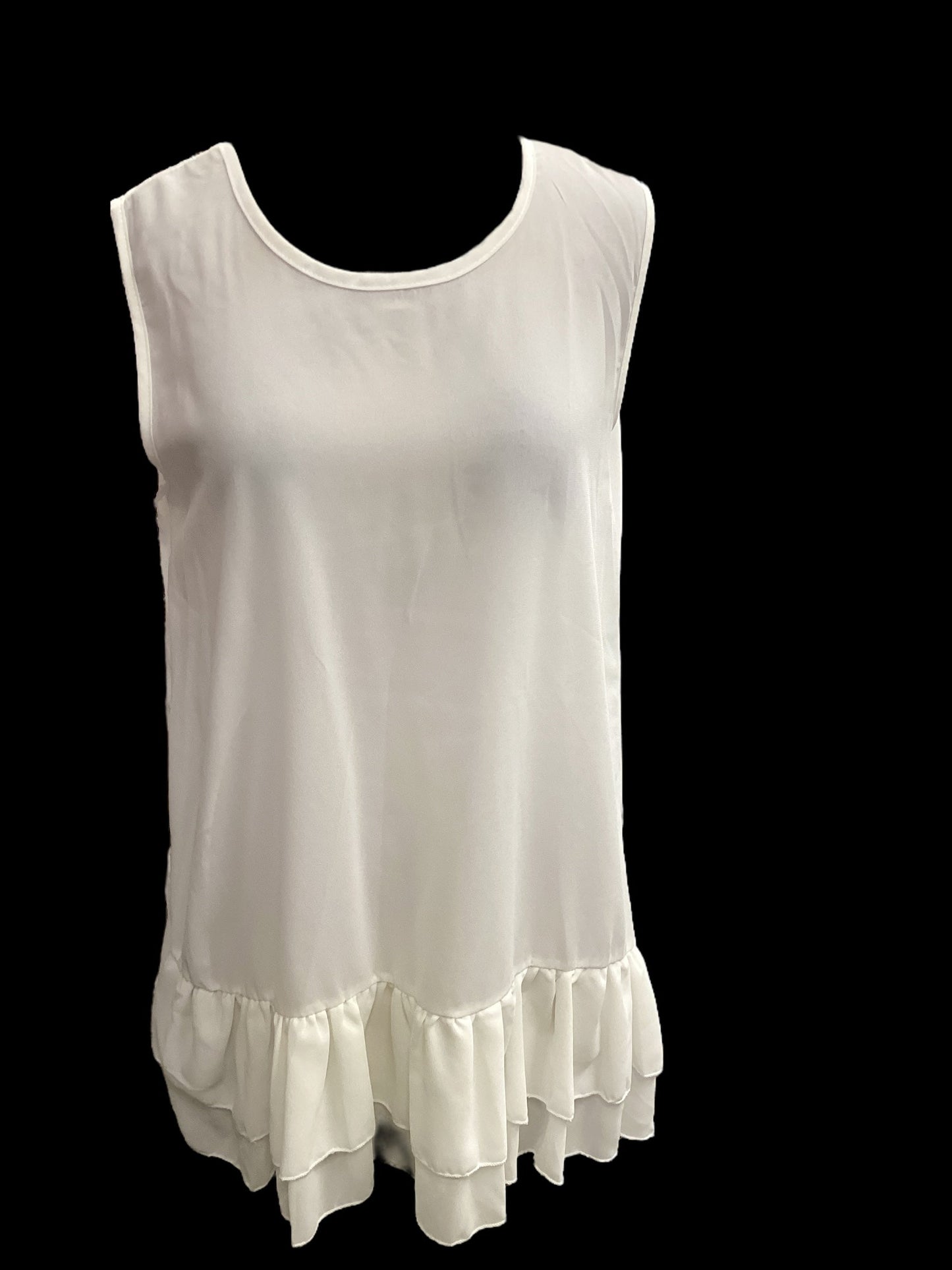 White Top Sleeveless Simply Couture, Size Xl