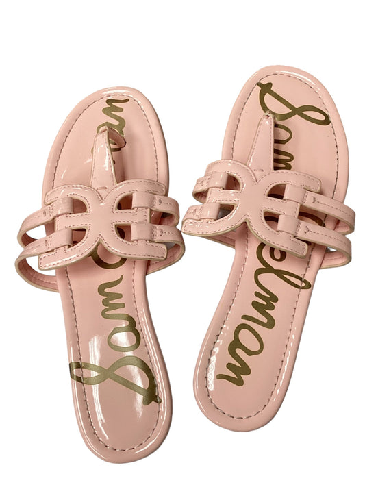 Pink Sandals Flats Sam Edelman, Size 10
