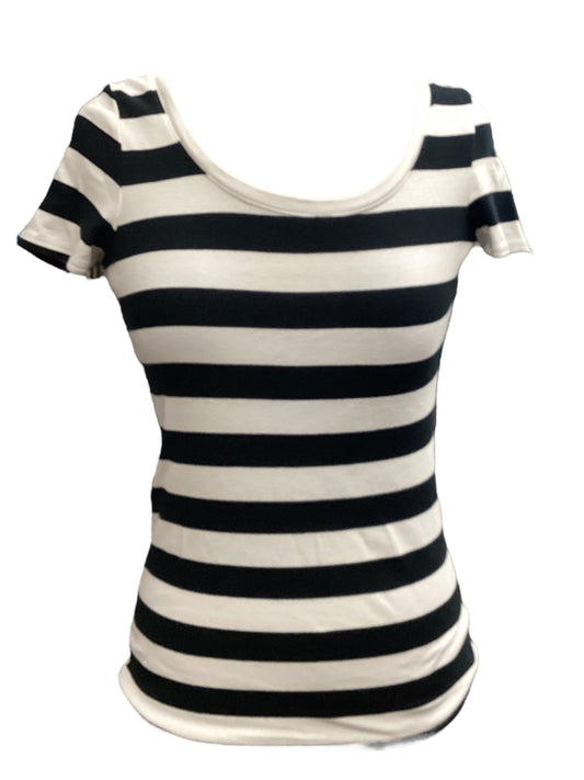 Top Short Sleeve By Merona In Striped Pattern, Size: Xs