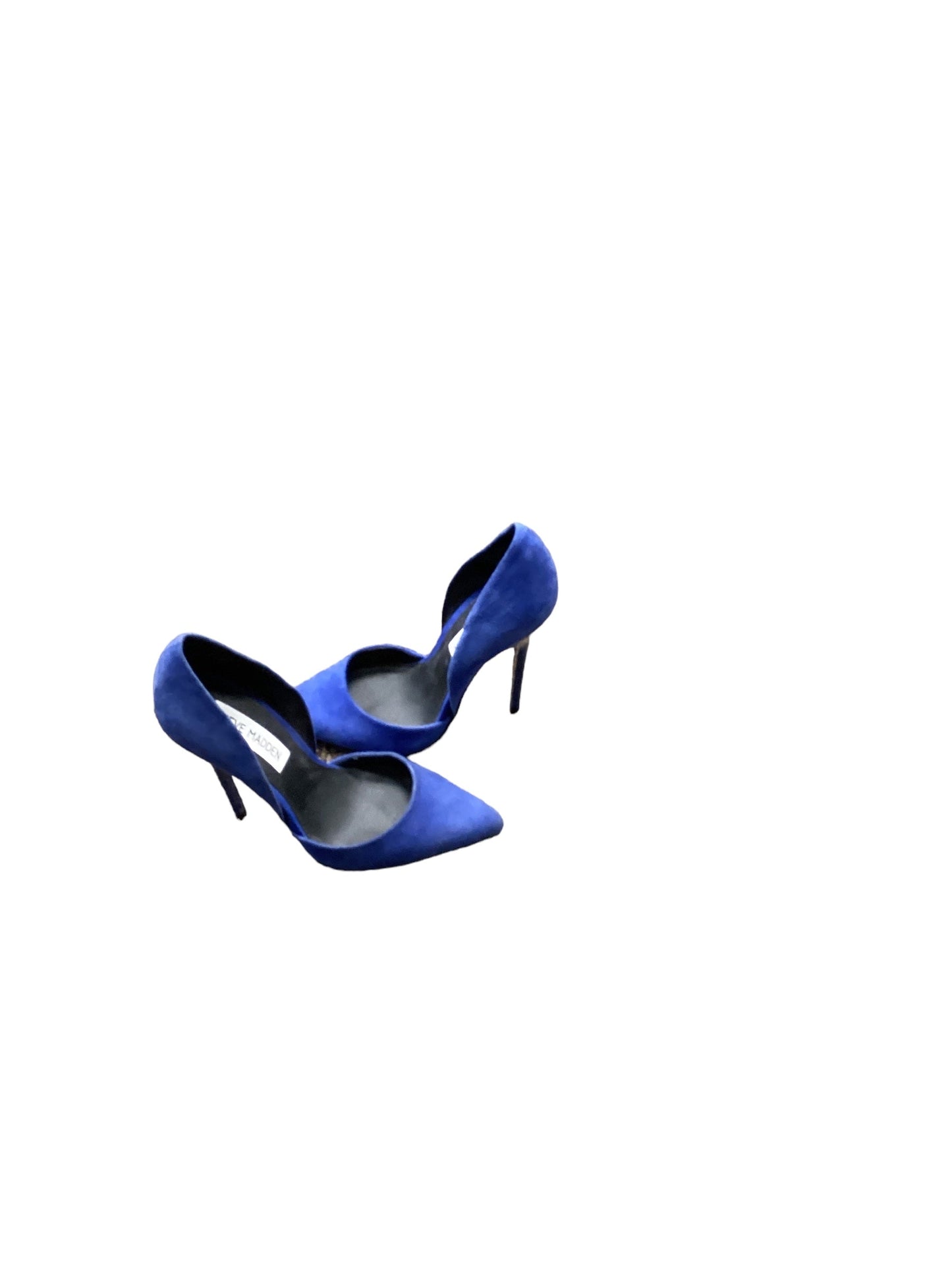 Blue Sandals Heels Stiletto Steve Madden, Size 5.5