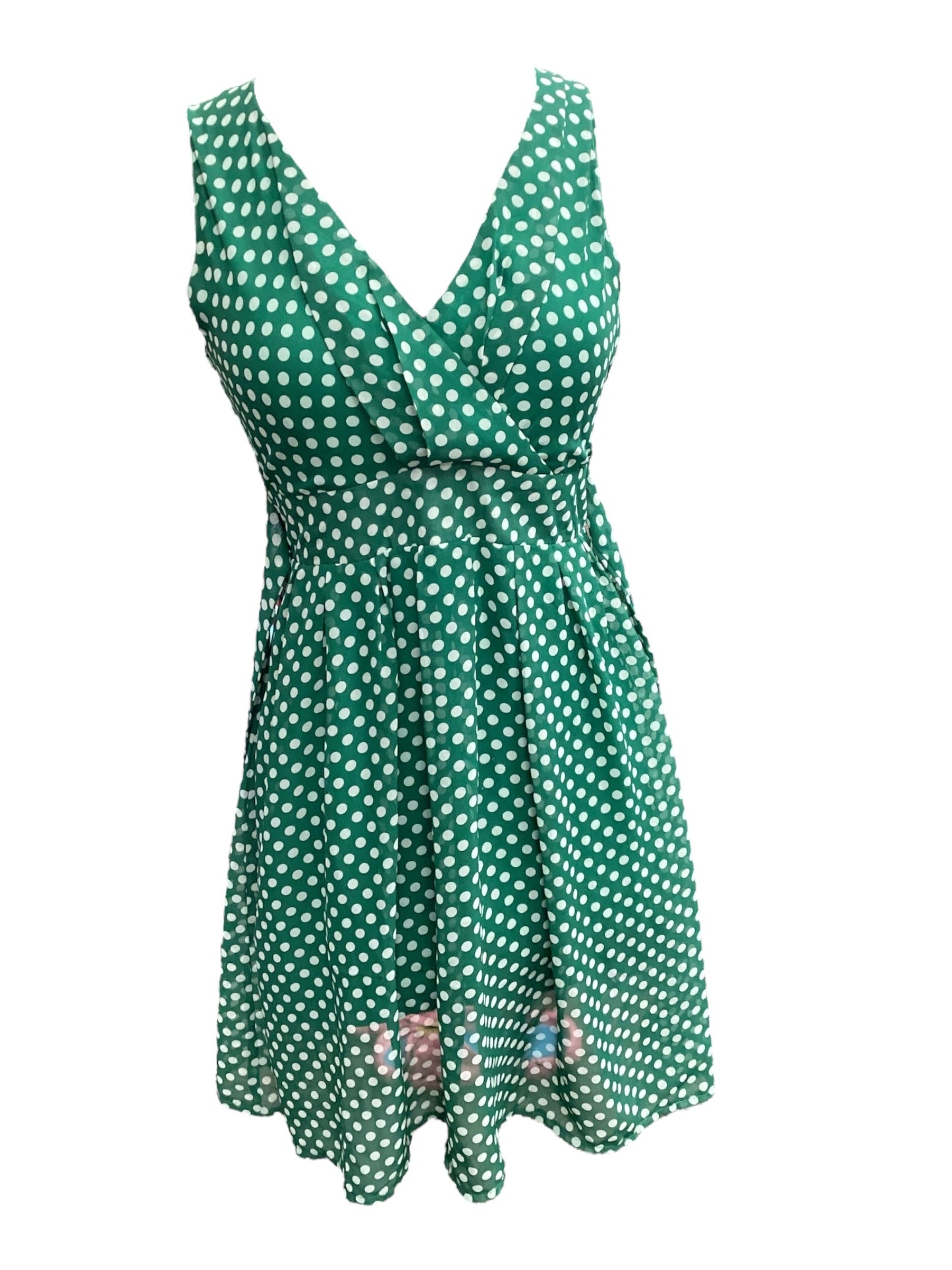 Green Dress Casual Midi Clothes Mentor, Size 8
