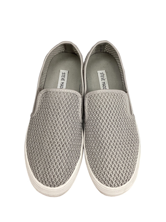Grey Shoes Flats Steve Madden, Size 8