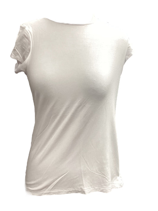 White Top Short Sleeve Tahari By Arthur Levine, Size S