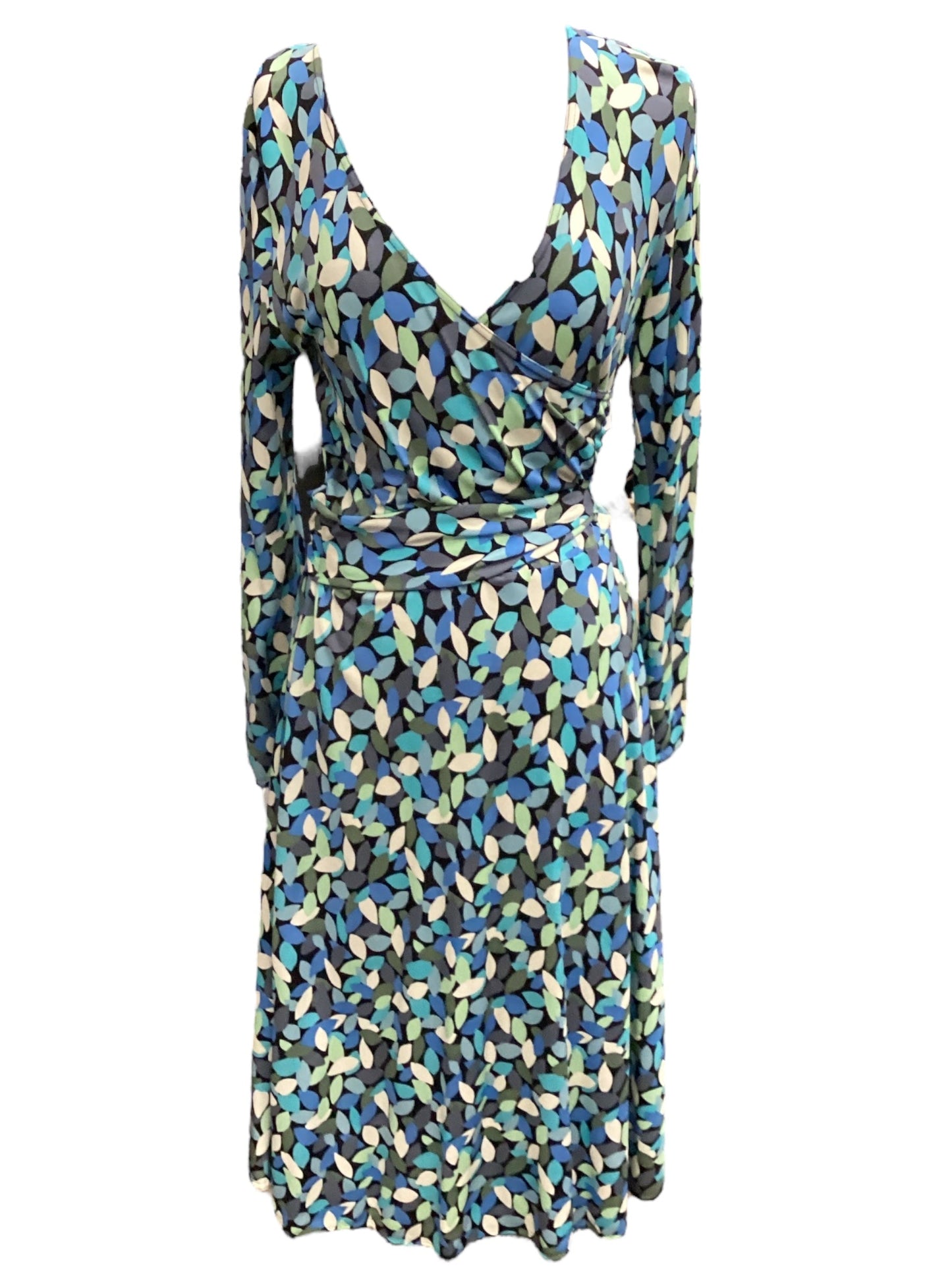 Multi-colored Dress Casual Midi Talbots, Size 10