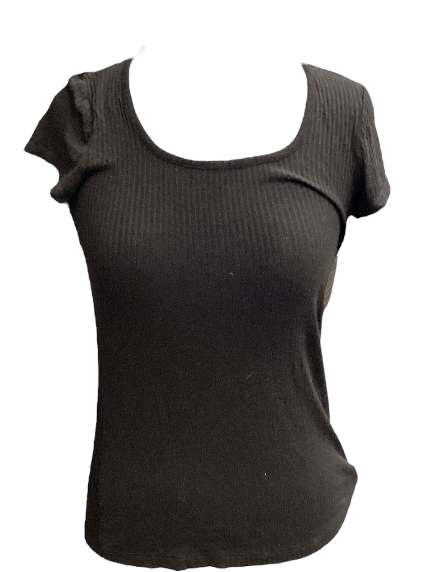 Black Top Short Sleeve Rachel Zoe, Size S