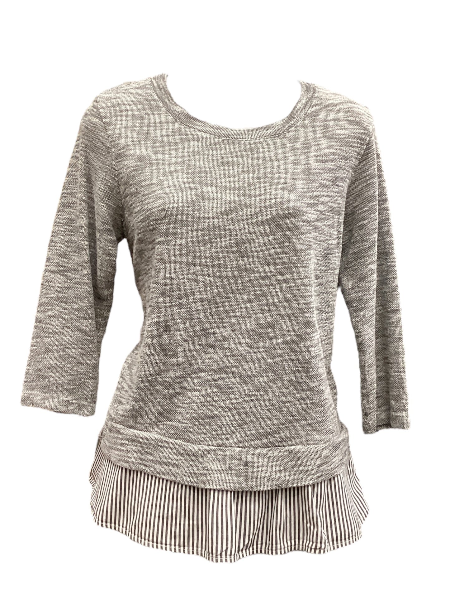 Top Long Sleeve By Clothes Mentor In Grey, Size: S